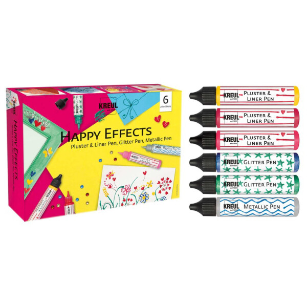 KREUL Kreativ-Set "Happy Effects", 6-teilig