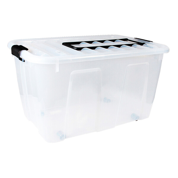 plast team Aufbewahrungsbox HOME BOX mit Rollen & Griff, 86