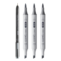 COPIC Marker ciao, 3+1 Set SHADE "Dark Cool Gray"