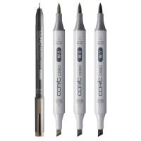 COPIC Marker ciao, 3+1 Set SHADE "Dark Warm Gray"