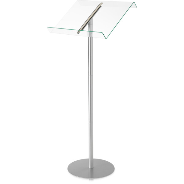 deflecto Rednerpult, transparent silber