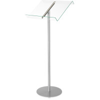 deflecto Rednerpult, transparent silber