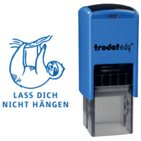trodat Motivationsstempel Edy "Faultier", blau
