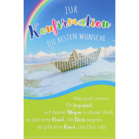 SUSY CARD Konfirmationskarte "Papierschiffchen"