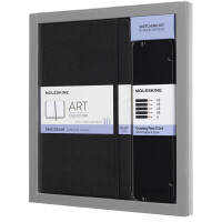 MOLESKINE Skizzen-Set, Skizzenbuch L A5 + 5 Zeichenstifte