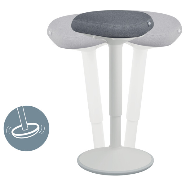 LEITZ Sitz-Steh-Hocker Ergo Active mit Komfortsitz