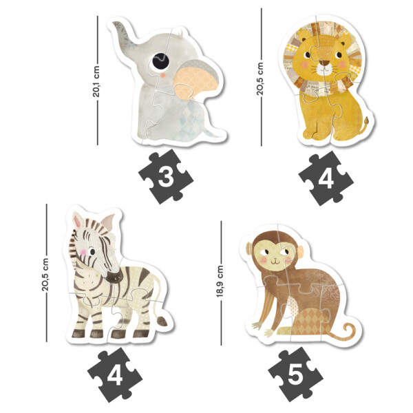 APLI kids Puzzle "My first Savanna", 16 Teile