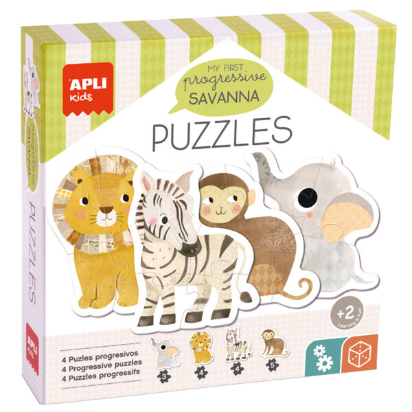 APLI kids Puzzle "My first Savanna", 16 Teile