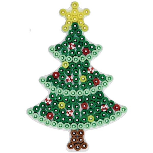 Hama Stiftplatte "Weihnachtsbaum", klein, grün