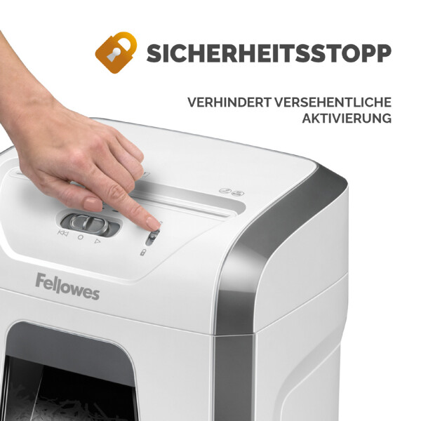 Fellowes Aktenvernichter Powershred 15C, wei&szlig;, Partikel