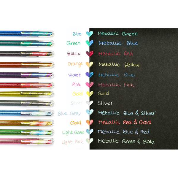 Pentel Hybrid Gel-Tintenroller "Dual Pen", rosa grün