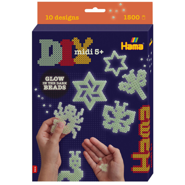 Hama Bügelperlen midi "Nachtleuchtend", Geschenkpackung