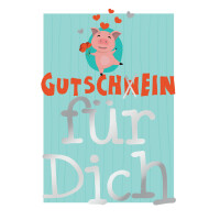 CACTUS Gutscheinkarte "Schweinchen"
