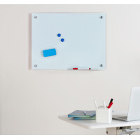 LogiLink Glas-Magnettafel, (B)600 x (H)450 mm, weiß