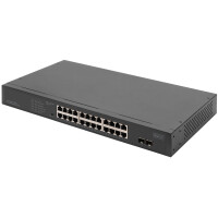 DIGITUS 19" Gigabit Netzwerkswitch, 24-Port, unmanaged