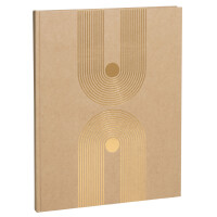 EXACOMPTA Gästebuch Graphik, 220 x 270 mm, kraft