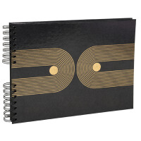 EXACOMPTA Foto-Spiralalbum Graphik, 320 x 220 mm, schwarz