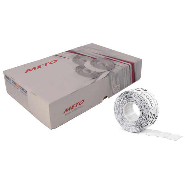 METO Etiketten für Preisauszeichner, 26 x 16 mm, weiß