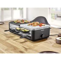 SEVERIN Raclette-Grill RG 2366, Naturgrillstein Grillplatte