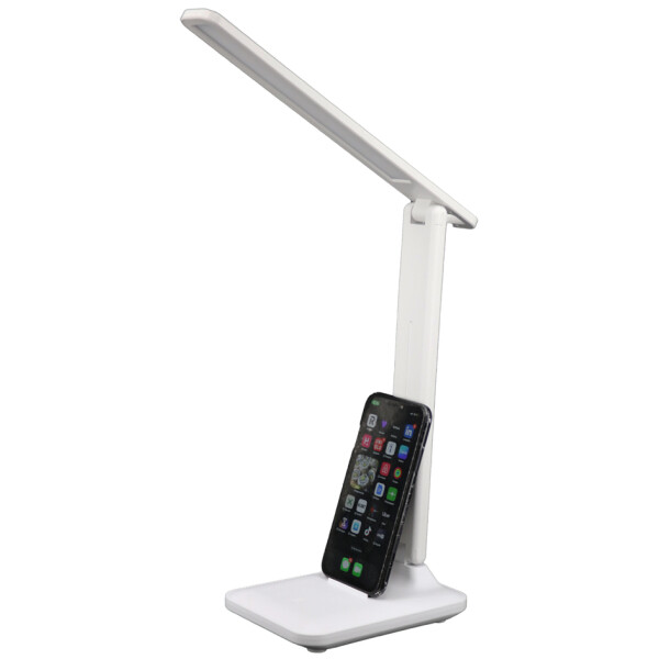 UNiLUX Akku-LED-Tischleuchte HALO, Standfuß, weiß