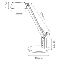 Hansa LED-Tischleuchte "Glow", Standfuß,...