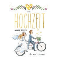 CACTUS Hochzeitskarte "Paar auf Tandem"