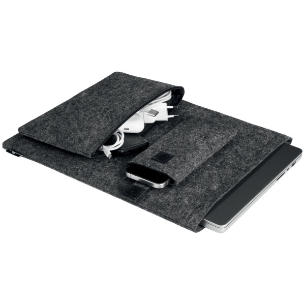 DURABLE Laptoph&uuml;lle MultiBag EFFECT, 16,4", PET-Filz, grau