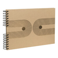 EXACOMPTA Foto-Spiralalbum Graphik, 320 x 220 mm, kraft