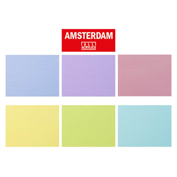 ROYAL TALENS Acrylfarbe AMSTERDAM Pastell, 6 x 20 ml