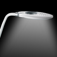 Hansa LED-Tischleuchte Klemmleuchte "Swirl", weiß silber