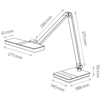 Hansa LED-Tischleuchte "Nimbus",...