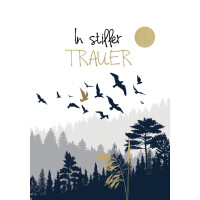 CACTUS Trauerkarte "Tulpen vor Mond"