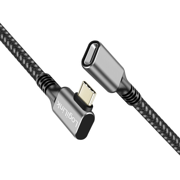 LogiLink USB 3.2 Gen2 Verlängerungskabel, Alu-Gehäuse, 1,0 m