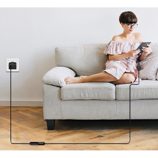 LogiLink USB 2.0 Verlängerungskabel, weiß, 1,0 m
