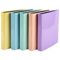 EXACOMPTA Ringbuch Aquarel, 4-Ring-Mechanik, sortiert