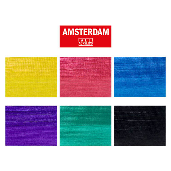 ROYAL TALENS Acrylfarbe AMSTERDAM Bunte Metallics, 6 x 20 ml