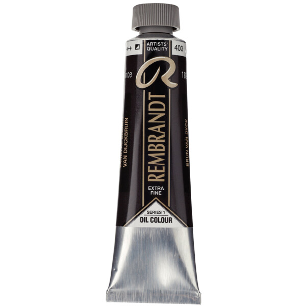 ROYAL TALENS REMBRANDT Ölfarbe, 40 ml, elfenbeinschwarz