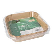 PAPSTAR Backpapier-Zuschnitte, 200 x 200 x 45 mm, braun