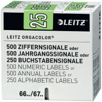 LEITZ Jahressignal Orgacolor "25", auf Rolle,...