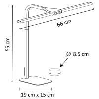 UNiLUX LED-Tischleuchte STRATA BASE, Standfuß, schwarz