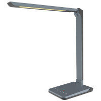 Hansa LED-Tischleuchte "Lumina", Standfuß, metallic grau