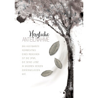 CACTUS Trauerkarte "Baum mit Blätter"