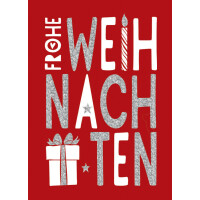 CACTUS Mini-Weihnachtskarte "Frohe...