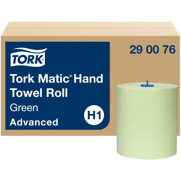 TORK Matic Handtuchrolle, 2-lagig, grün, 150 m