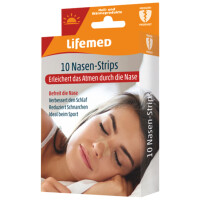 Lifemed Nasen-Strips, 19 x 66 mm, hautfarben, 10er