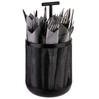 APS Besteckbehälter DART, aus Metall, schwarz