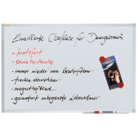 FRANKEN Weißwandtafel X-tra!Line, emailliert, 1.000 x 750 mm