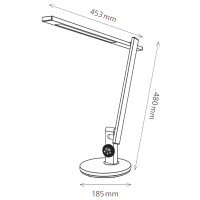 Hansa LED-Tischleuchte "Beam", Standfuß,...