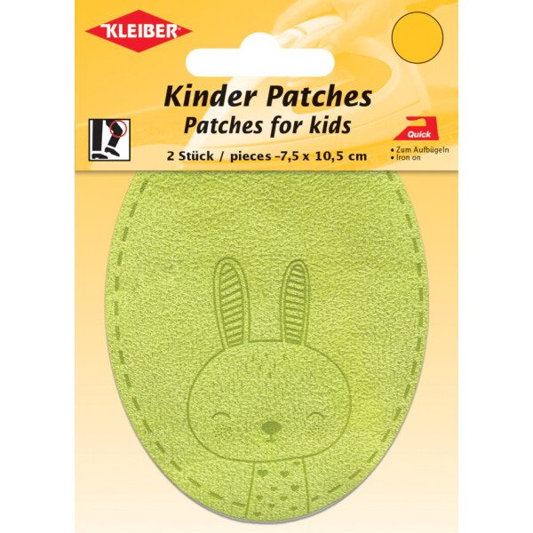 KLEIBER Applikation "Hase", hellgr&uuml;n, 2er Blister