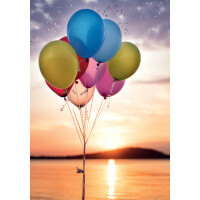 CACTUS Grußkarte "Luftballons...